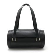 Pre-owned Leather handbags Bvlgari Vintage , Black , Dames