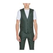 Linnen Blend Vest Collectie Antony Morato , Green , Heren