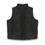 Zwarte Monogram Bodywarmer Daily Paper , Black , Heren