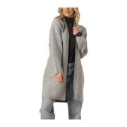 Grijs Vest Ulla Knit-ted , Gray , Dames