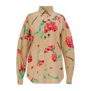 Shirt met bloemenmotief Moschino , Beige , Dames