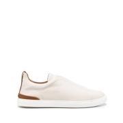 Triple Stitch Sneakers Ermenegildo Zegna , White , Heren