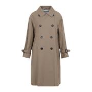 Lente Kamel Trench Coat Max Mara , Beige , Dames