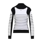 Gedrukte Pullover in Wit en Zwart Jean Paul Gaultier , White , Dames