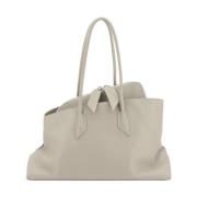 Top Handvat Zand Stijl Tas The Attico , Beige , Dames