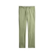 Stretch Chino Broek met Logo Borduursel Polo Ralph Lauren , Green , He...