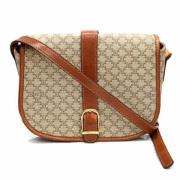 Pre-owned Leather celine-bags Celine Vintage , Beige , Dames