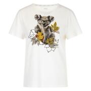 Koala Beer 3D Applicatie T-Shirt Marc Cain , White , Dames