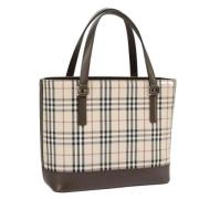 Pre-owned Canvas handbags Burberry Vintage , Beige , Dames