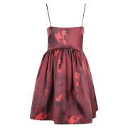 Satijnen Mini Jurk Ganni , Red , Dames