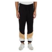 Sportieve broek met kleurblok en logopatch Ellesse , Black , Heren