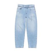 Blauwe Gewassen Jeans Dunne Riem Acne Studios , Blue , Heren