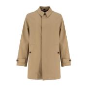 Klassieke Technische Stof Mackintosh Jas Sealup , Beige , Heren