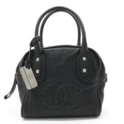 Pre-owned Leather handbags Chanel Vintage , Black , Dames