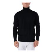 Turtle Neck Sweater At.P.Co , Black , Heren