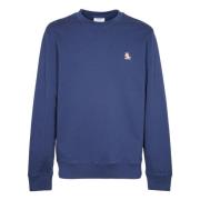 Chillax Patch Sweater Maison Kitsuné , Blue , Heren