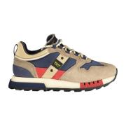 Blauwe Heren Sportschoenen Vetersluiting Blauer , Multicolor , Heren