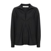 Donkergrijs V-hals shirt Philosophy di Lorenzo Serafini , Black , Dame...