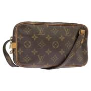 Pre-owned Canvas shoulder-bags Louis Vuitton Vintage , Brown , Dames