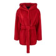 Rode Gebreide Wollen Jas Max Mara , Red , Dames