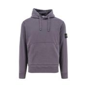 Biologisch katoenen capuchontrui Stone Island , Gray , Heren