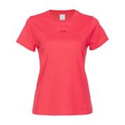 Casual Katoenen T-shirt voor Mannen Pinko , Red , Dames