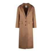 Wol Kasjmier Lange Jas Fw24 Anine Bing , Brown , Dames