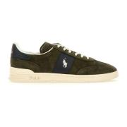 Bosgroene Suède Herensneakers Polo Ralph Lauren , Green , Heren