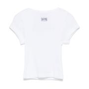 Stijlvolle Baby Tee voor Crop Look Jean Paul Gaultier , White , Dames