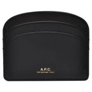 Leather wallets A.p.c. , Black , Unisex