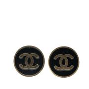 Pre-owned Metal chanel-jewelry Chanel Vintage , Black , Dames