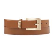 Lichtbruine band met metalen logo Kazar , Brown , Dames