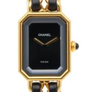 Pre-owned Metal watches Chanel Vintage , Black , Dames