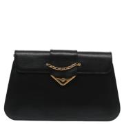 Pre-owned Leather shoulder-bags Cartier Vintage , Black , Dames