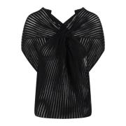 Geribbeld Katoenen Tanktop Saint Laurent , Black , Dames