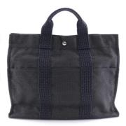 Pre-owned Canvas handbags Hermès Vintage , Black , Dames