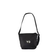 Zwarte Synthetische Crossbody Tas met Magneetsluiting Y-3 , Black , Da...