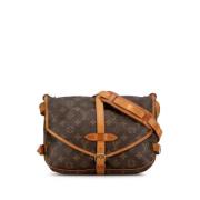 Pre-owned Canvas louis-vuitton-bags Louis Vuitton Vintage , Brown , Da...