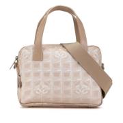 Pre-owned Nylon chanel-bags Chanel Vintage , Beige , Dames