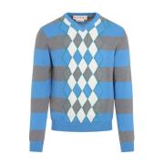 Azure V Neck Sweater Marni , Multicolor , Heren