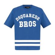 T-shirt met logo Dsquared2 , Blue , Heren