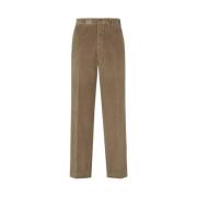 Bruine Corduroy Straight Leg Broek Fendi , Brown , Heren