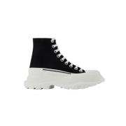 Leather sneakers Alexander McQueen , Black , Dames