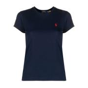 Blauw Polo T-shirt met Pony borduurwerk Polo Ralph Lauren , Blue , Dam...