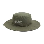 Safari Stijl Katoenen Bucket Hoed Ganni , Green , Dames