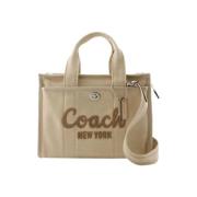 Cotton handbags Coach , Beige , Dames