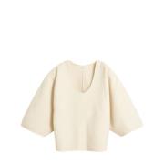 Parel Wollen Blouse By Herenne Birger , White , Dames