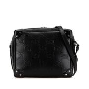 Pre-owned Leather shoulder-bags Gucci Vintage , Black , Dames