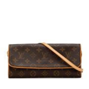 Pre-owned Canvas louis-vuitton-bags Louis Vuitton Vintage , Brown , Da...