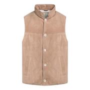 Stijlvolle Puffer Vest Jas Brunello Cucinelli , Brown , Heren